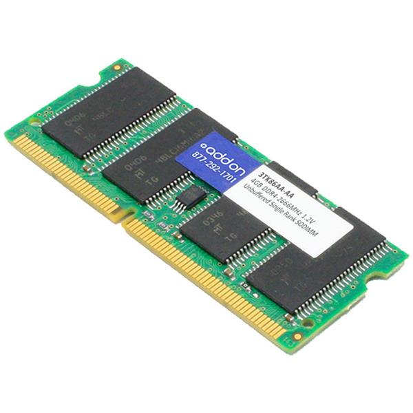 Add-On Hp 3Tk86Aa Compatible 4Gb Ddr4-2666Mhz Unbuffered Single Rank X8 1.2V 3TK86AA-AA